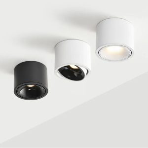 LED Ceiling Spotlight COB Adjustable Angle Dimmable Downlight Surface Mounted