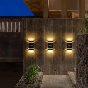 Solar Wall Lights Up/Down IP65 Waterproof Outdoor Garden Lights