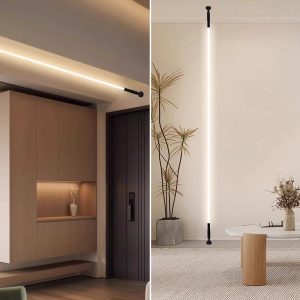 Silicone Skyline LED Linear Light Minimalist Steel Strip Dimmable