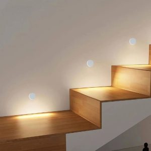 LED Outdoor Step Lights Waterproof Round Stair Wall Lights