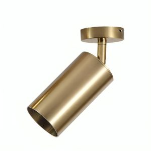Gold LED Track Ceiling Spotlight GU10 Adjustable Rail Fixture