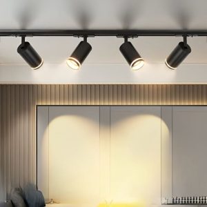 LED Ceiling Track Lighting System COB Adjustable Rail Spotlights
