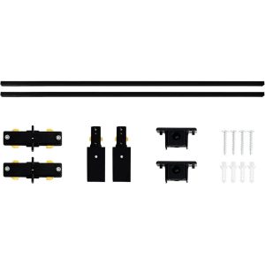 8FT H-Style LED Track Rail Kit End Caps Live End Feed Connector