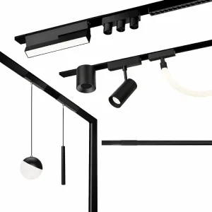 LED Magnetic Track Lighting, Magnetic Track Light System, LED Track Lighting System, Slim Magnetic Track Lights, Modular Linear and Spotlight Fixtures for Ceiling and Architectural Lighting