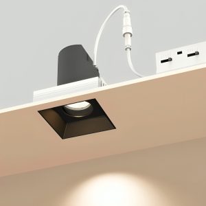 LED Recessed Square Downlight Anti Glare TRIAC Dimmable Downlight Adjustable