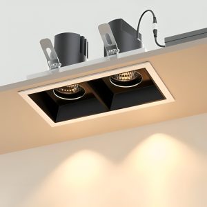 LED Recessed Square Downlight Anti-Glare TRIAC Dimmable Adjustable