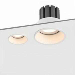 LED Downlight Anti Glare Recessed Adjustable Ceiling Spotlight, Deep Recessed COB LED Downlight 360° Rotating 60° Tiltable Ceiling Spot Light