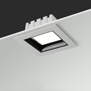 LED Recessed Square Downlight Adjustable Anti-Glare, Deep Recessed Ceiling Light 12W–24W, 160° Beam Square LED Downlight