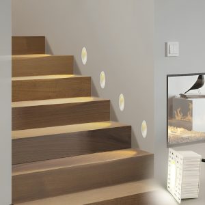 LED Stair Step Light Recessed Wall Lighting Low Level Anti-Glare Night Light for Indoor Stairs & Pathways