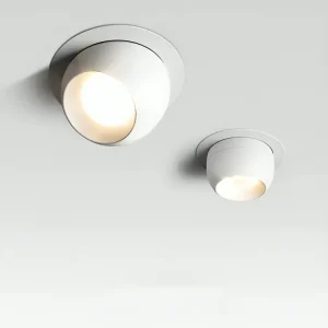LED Ceiling Spotlight Recessed Adjustable Downlight 7W 9W 12W COB Dimmable Indoor Light Fixture White Black Aluminum