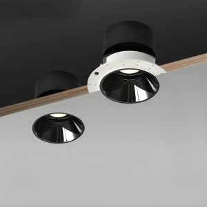 Recessed LED Downlight COB Anti-Glare Ceiling Spotlight – Aluminum Deep Cup Trim Light with External Driver for Modern Interior Lighting