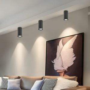 Surface Mounted GU10 Downlight LED Ceiling Spotlight Cylinder Light Fixture with Replaceable Bulb
