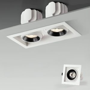 Premium COB LED Square Recessed Downlight – Adjustable Anti-Glare Ceiling Spot Light