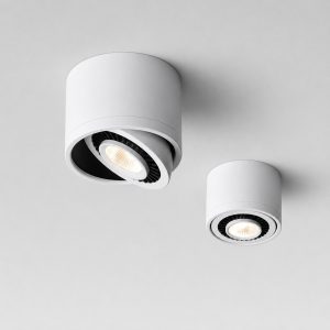 LED Ceiling Light Adjustable Spotlight Surface-Mounted Downlight – 360° Rotating COB Ceiling Fixture