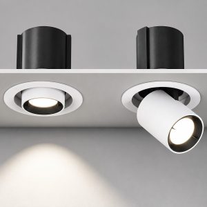 LED Downlight Recessed Ceiling Spotlight Adjustable Downlight 360° Rotating Pull-Out Spotlight