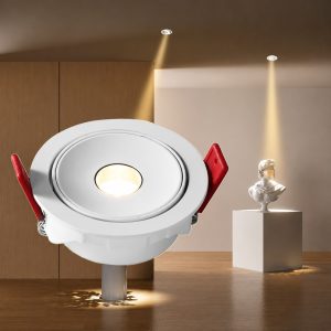LED Recessed Lighting Adjustable Downlight Ceiling Spotlight Tilting Head Fixture